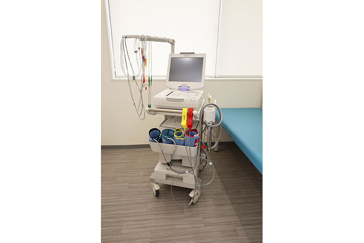 心電計・血圧脈波検査動悸や胸痛などの時に心電図を測定します。自宅で心電図を24時間記録するホルター心電図も可能です。血圧脈波検査では両腕両足の血圧を測定し血管年齢を測定できます。